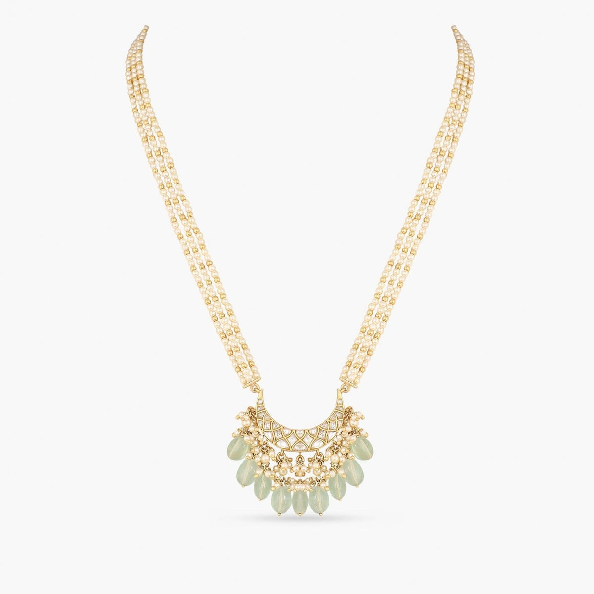 Necklaces Furaha Jadau Silver Pendant Necklace