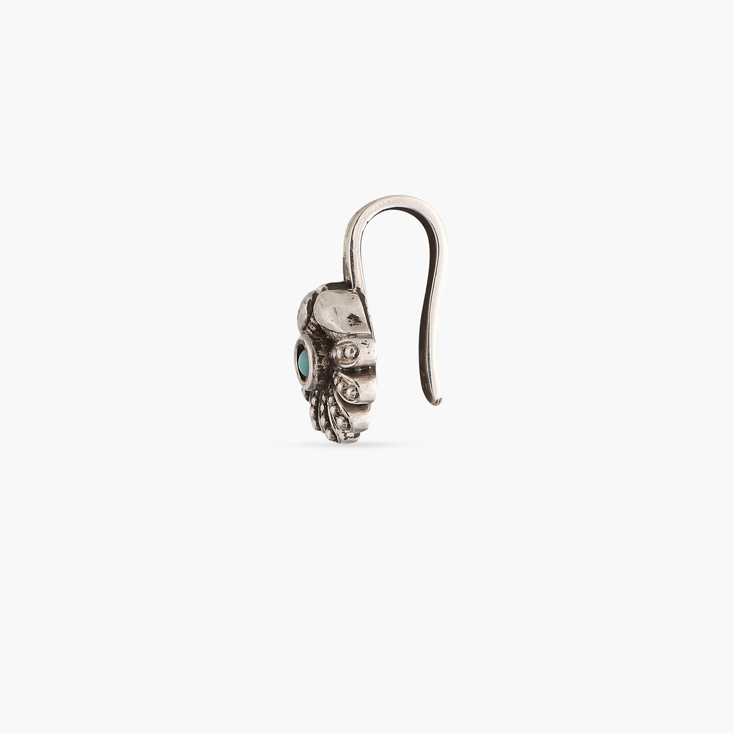 Medh Tribal Silver Nose Pin