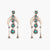 Zuni Tribal Antique Silver Drop Earrings