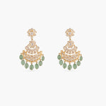 Earrings Pushpita Moissanite Silver Chandbali Earrings