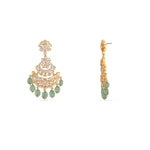 Earrings Pushpita Moissanite Silver Chandbali Earrings