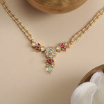 Necklaces Suchita Jadau Silver Pendant Necklace