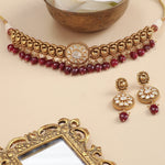 Necklaces Parinaaz Moissanite Silver Choker Set