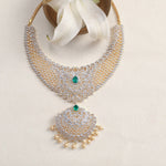 Necklaces Hansa Grand CZ Silver Necklace