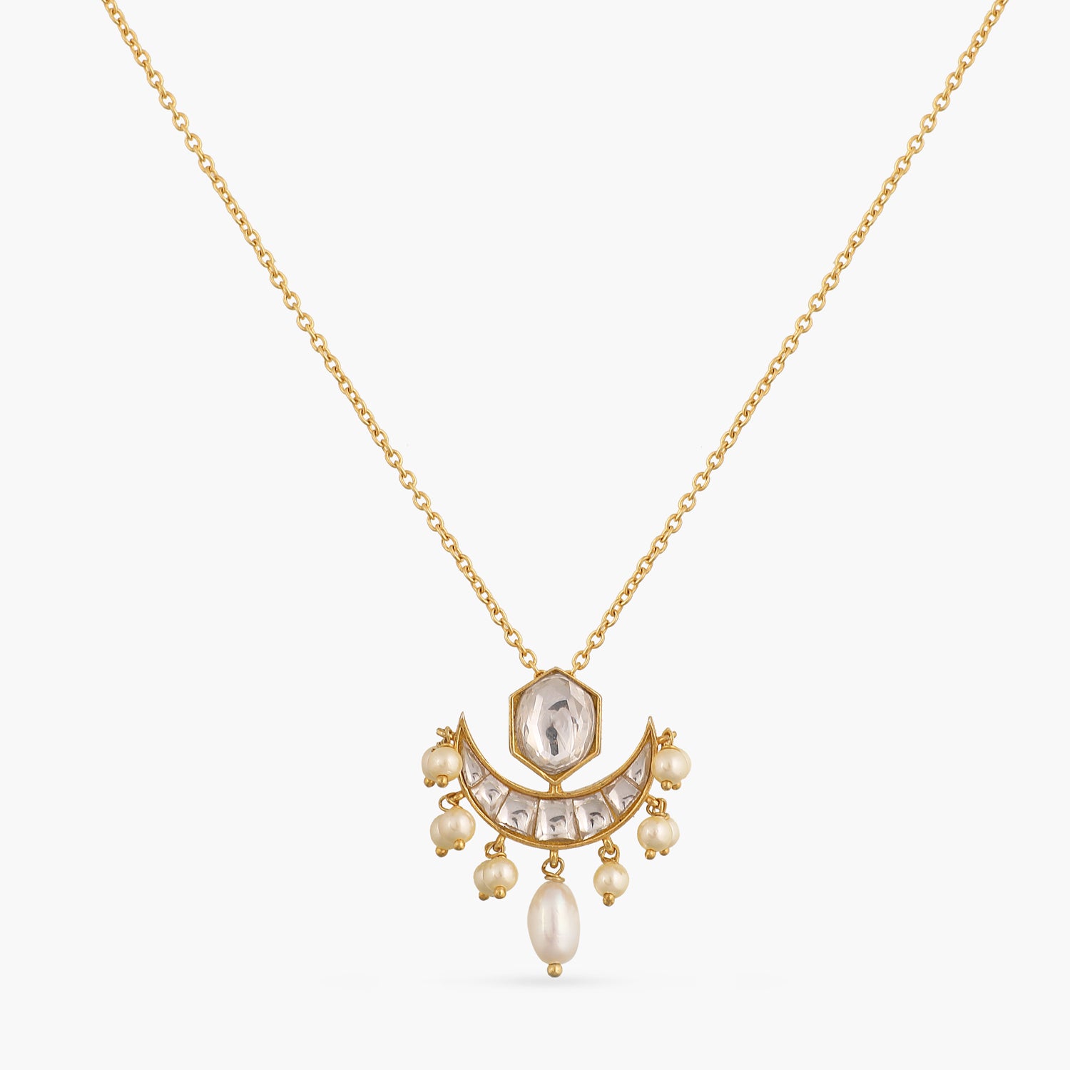 Zahira Moissanite Silver Pendant Necklace