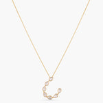 Zaina Moissanite Silver Pendant Necklace