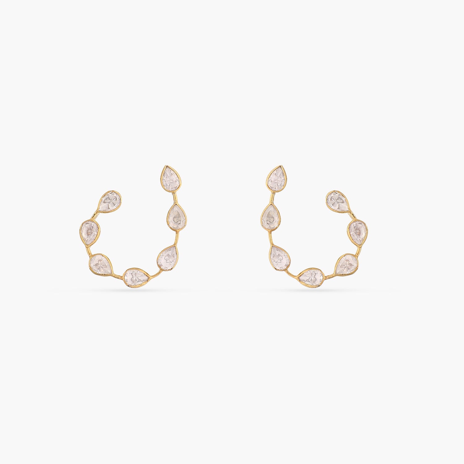 Earrings Zaina Moissanite Silver Stud
