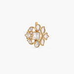 Finger Ring Peony Jadau Finger Ring