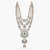 Bharavi Three Layered CZ Silver Necklace