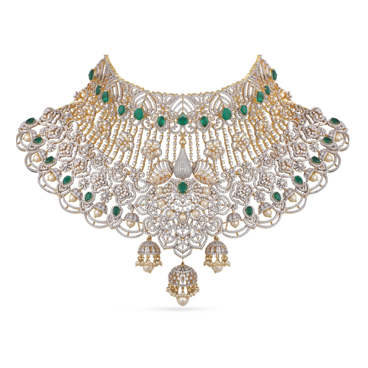 Necklaces Rasika Grand Silver CZ Choker