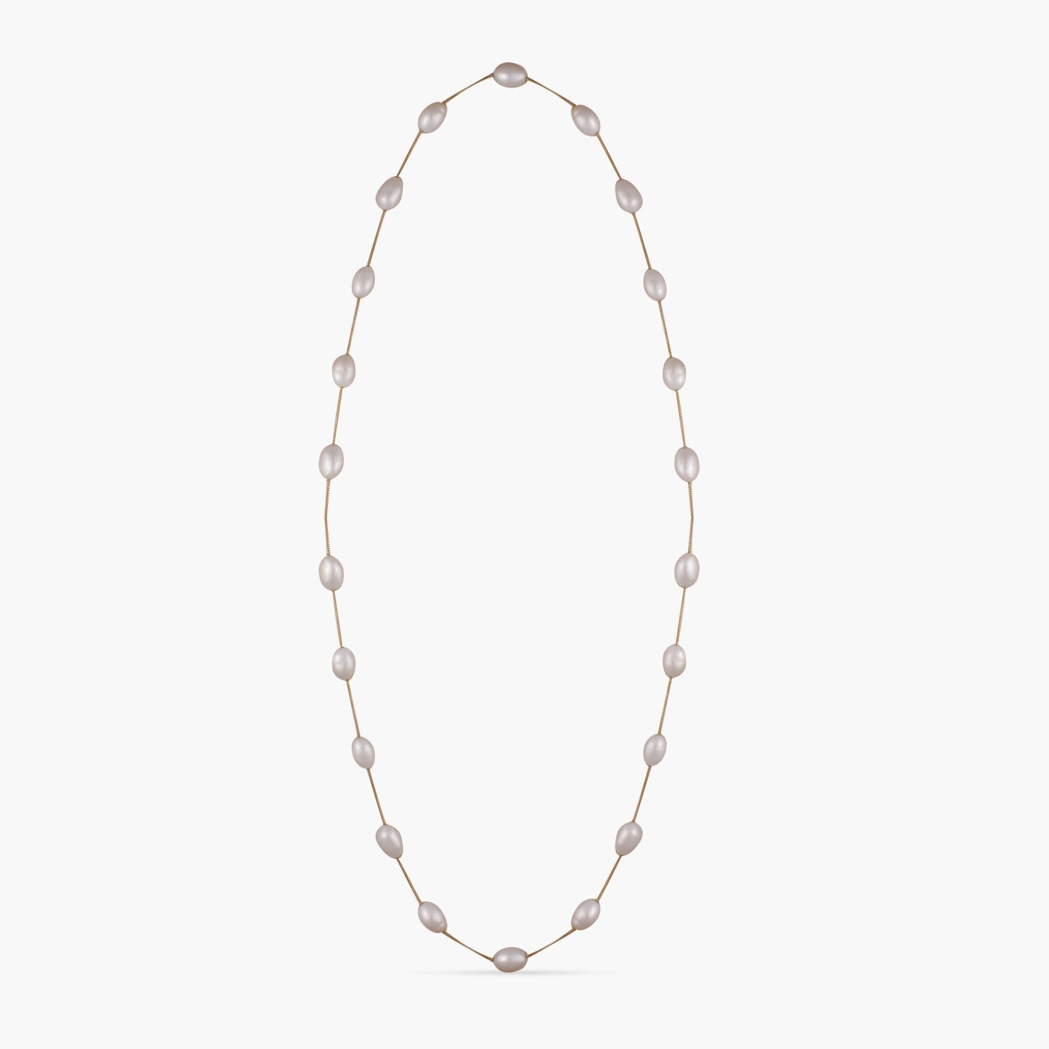 Necklaces Delicate Pearl Silver Strand