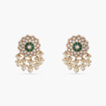 Mukta Jadau Silver Earrings