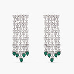 Earrings Rasika Chandelier Silver CZ Earrings