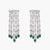 Rasika Chandlier Silver CZ Earrings