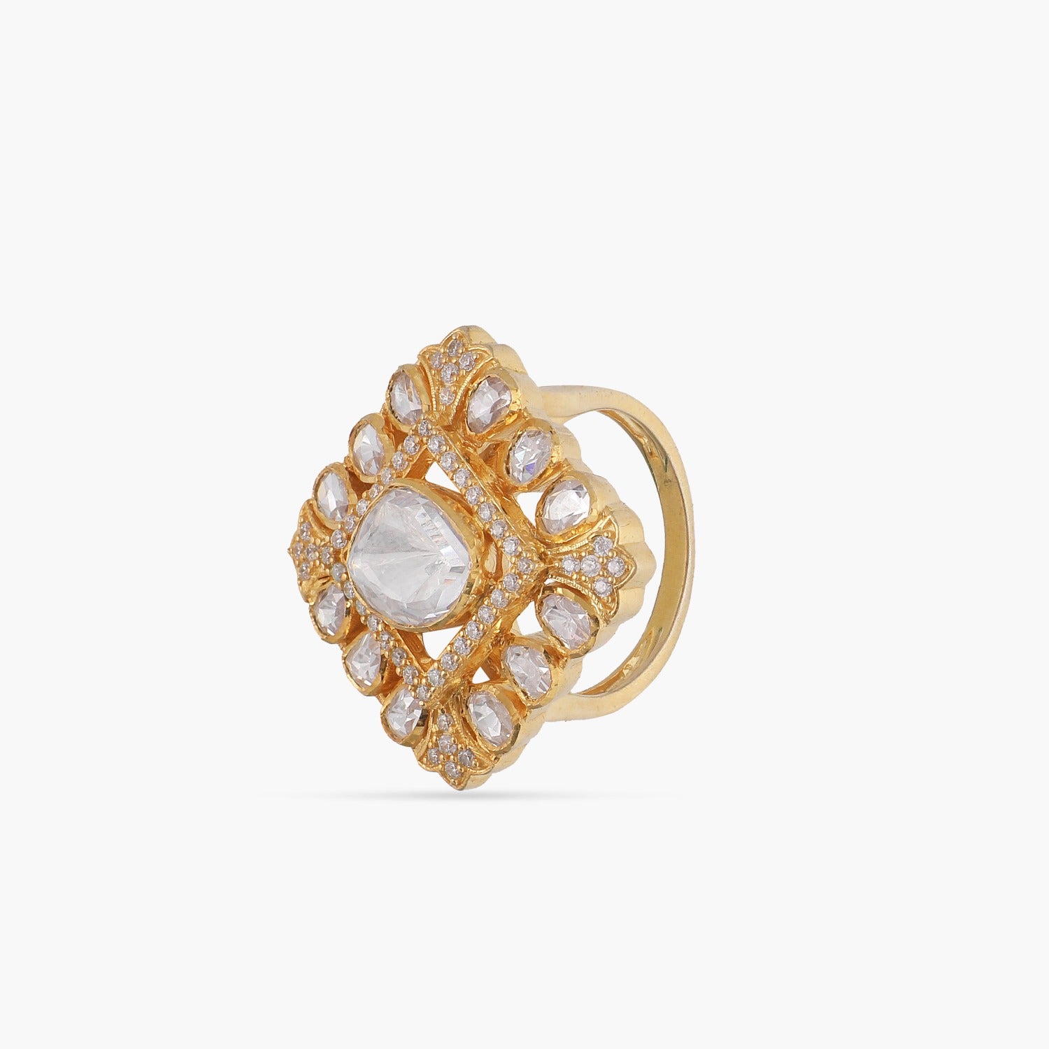 Samaya Moissonite Silver Finger Ring