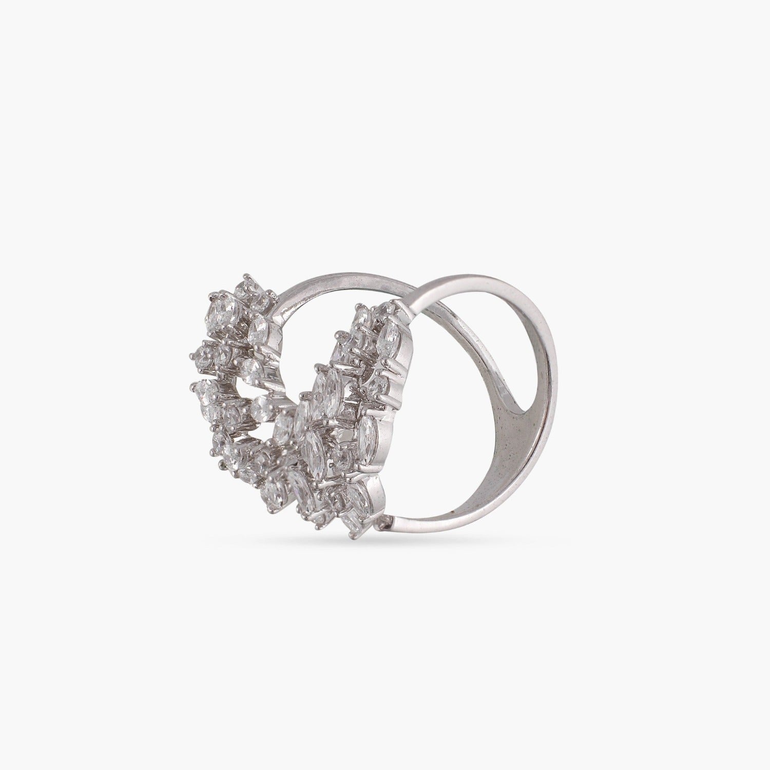 Buy Millenia CZ Silver Ring | Paksha