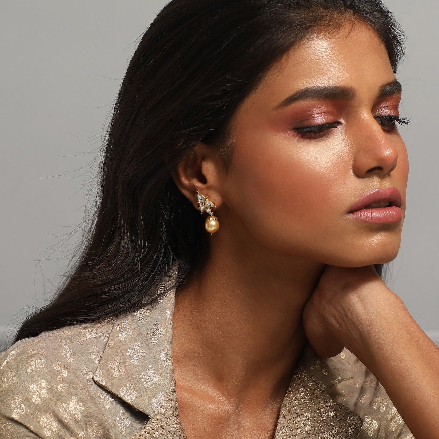 Earrings Irya Pearl Silver Drop Earrings