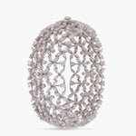Bangles Rasika Blossoming Floral CZ Silver Bangle