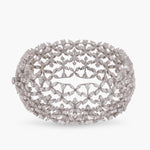 Bangles Rasika Blossoming Floral CZ Silver Bangle