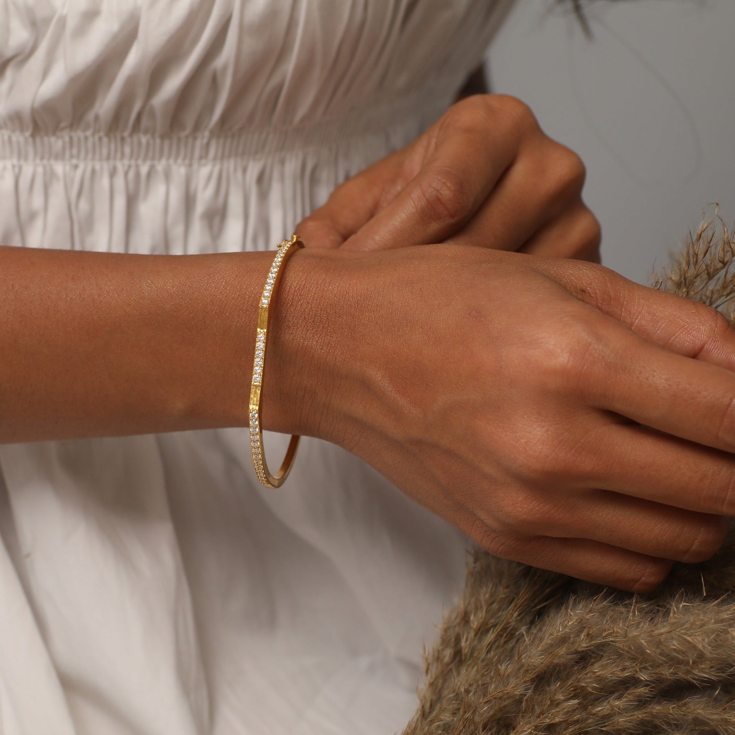 Bracelet Chicago Delicate CZ Silver Bracelet