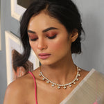 Necklaces Fleur Moissanite Silver Necklace