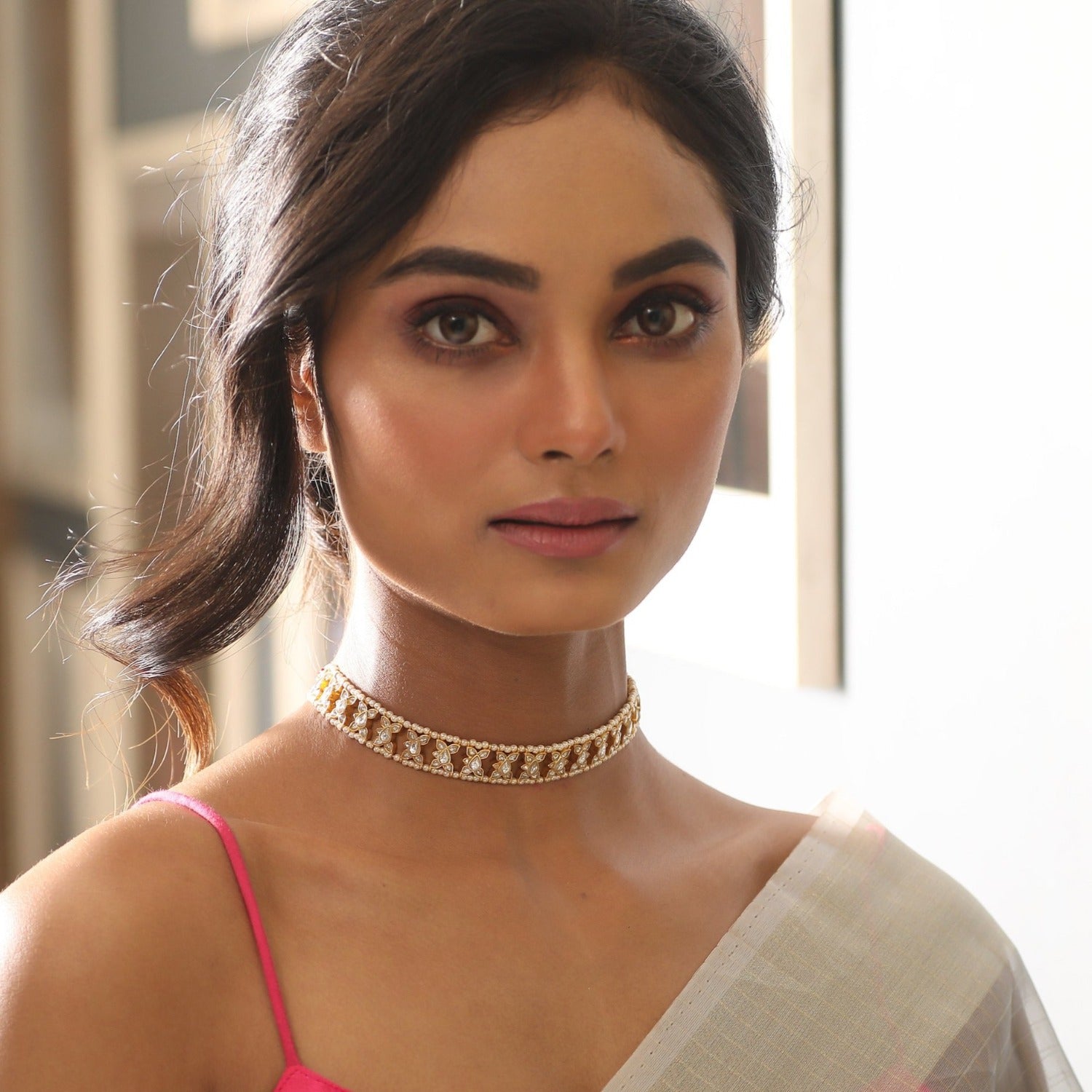 Necklaces Anupa Gold Plated Silver Choker