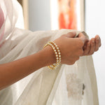 Bangles Irya Single Line Jadau Silver Bangles