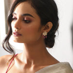 Earrings Anyata Jadau Silver Stud Earrings