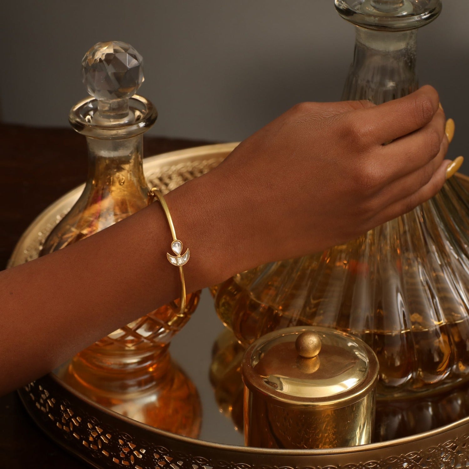 Bracelet Naitee Moissanite Silver Bracelet