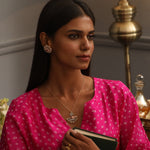 Necklaces Jamuna Jadau Silver Pendant Necklace