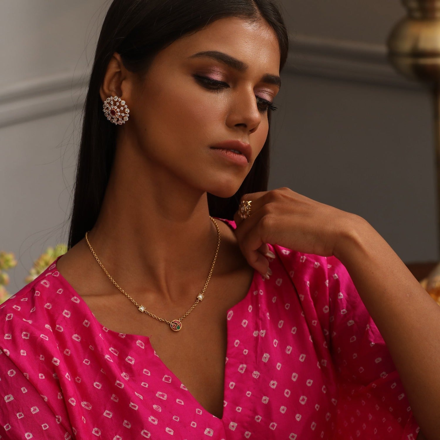 Mayura Delicate Charms Silver Necklace