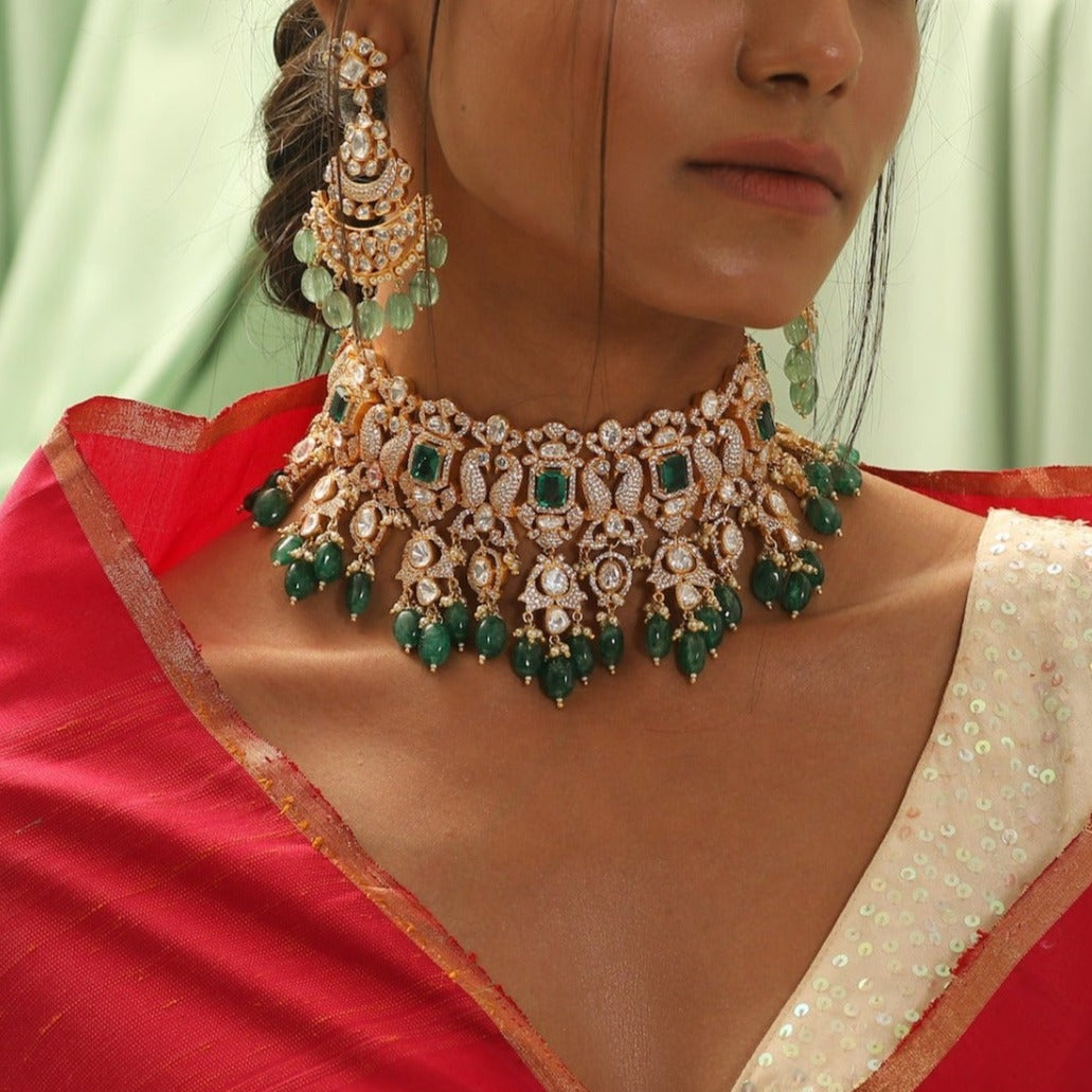 Necklaces Jiya Moissanite Silver Choker