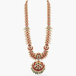 Necklaces Shambhavi Kempu Jadau Silver Long Necklace