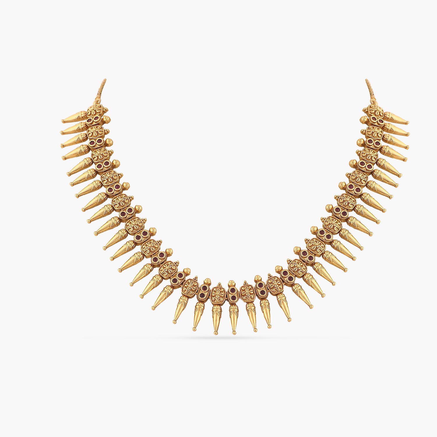 Necklaces Prarthana Antique Gold Plated Silver Necklace
