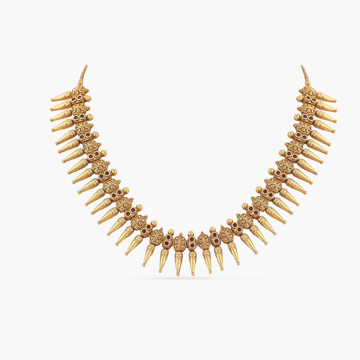 Necklaces Prarthana Antique Gold Plated Silver Necklace