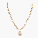 Necklaces Dogri Jadau Gold Plated Silver Necklace