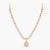 Dogri Moissanite Gold Plated Silver Necklace