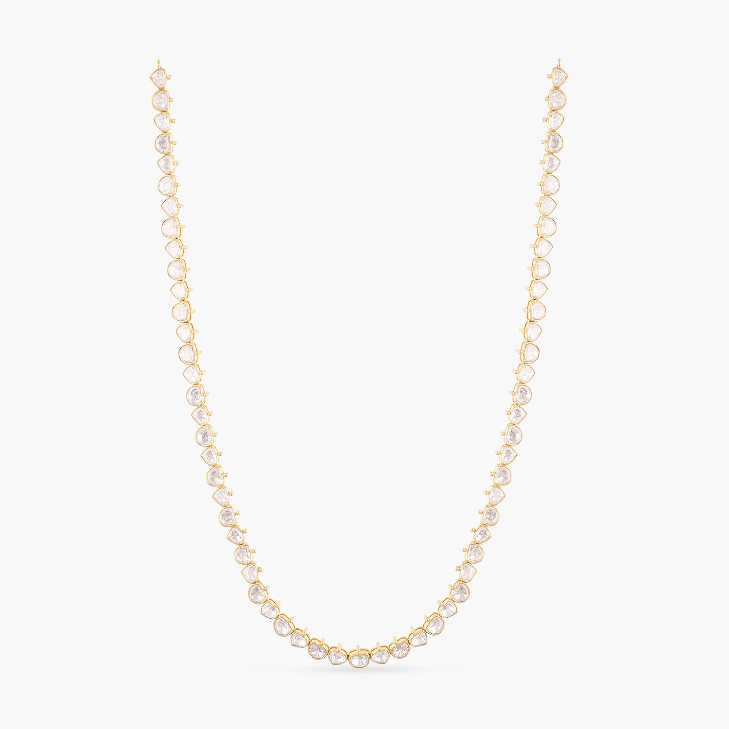 Necklaces Bama Moissanite Gold Plated Silver Chain Necklace