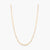 Bama Moissanite Gold Plated Silver Chain Necklace