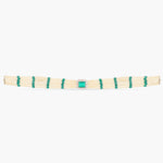 Emerald Pearl Silver Choker