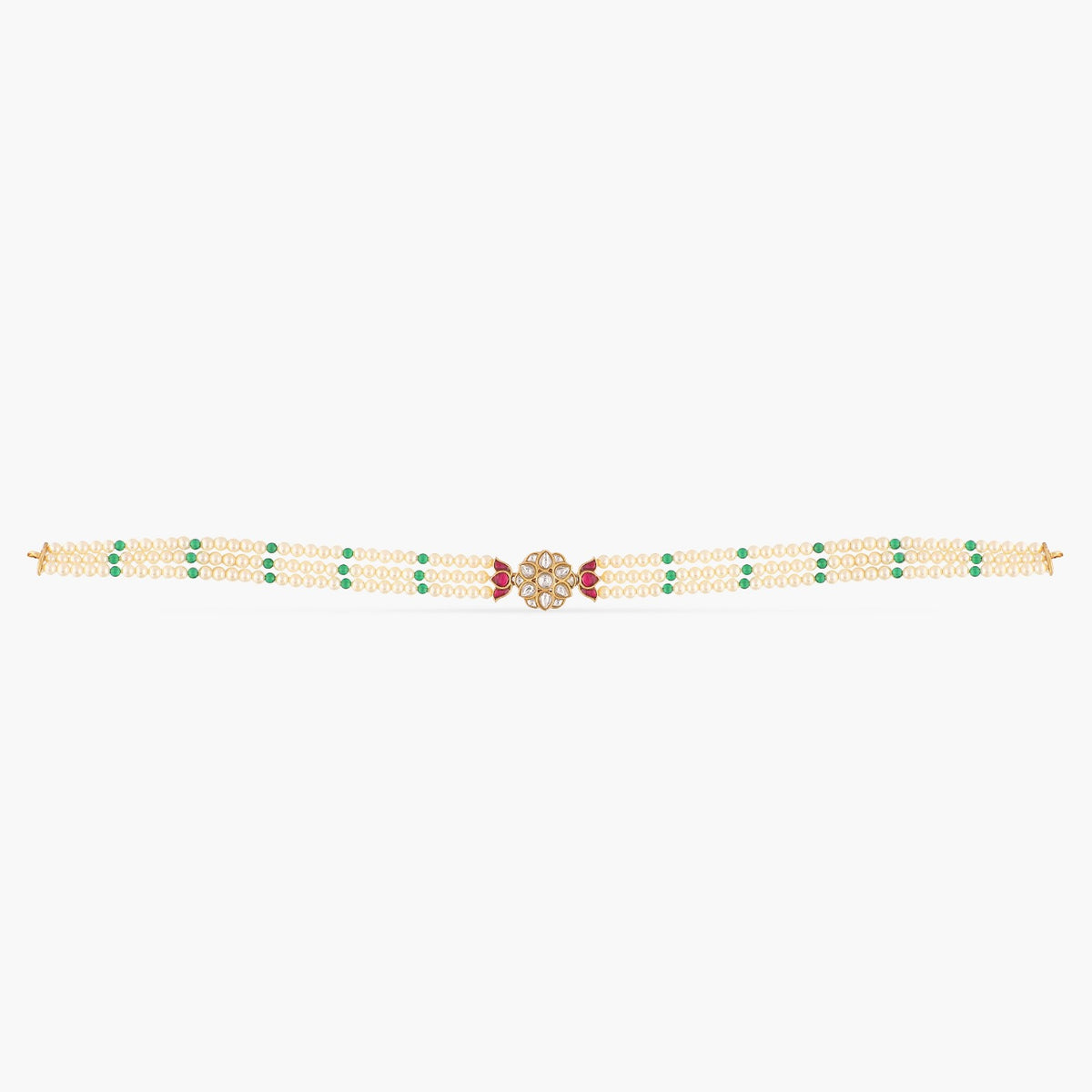 Tushita Pearl Silver Choker