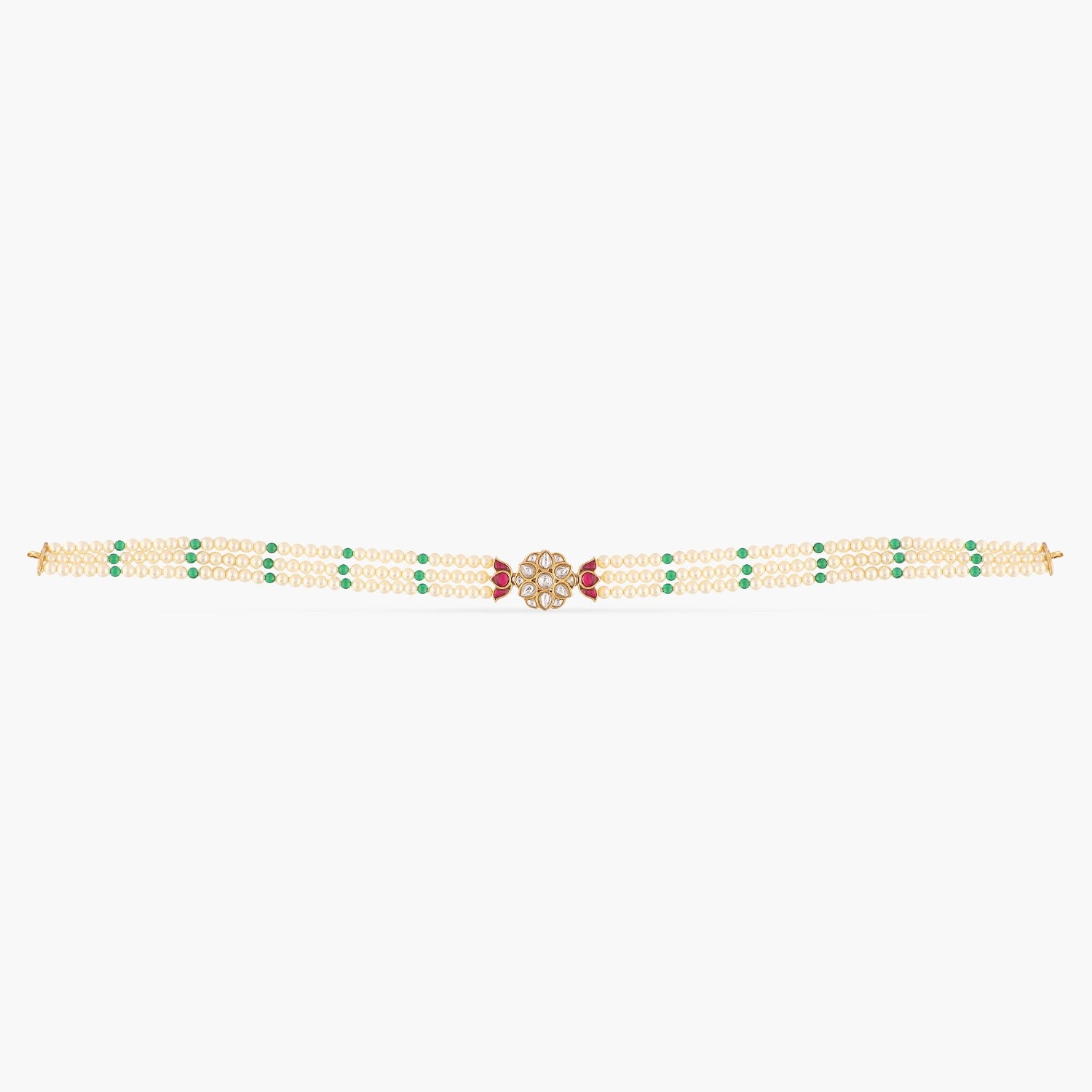 Tushita Pearl Silver Choker