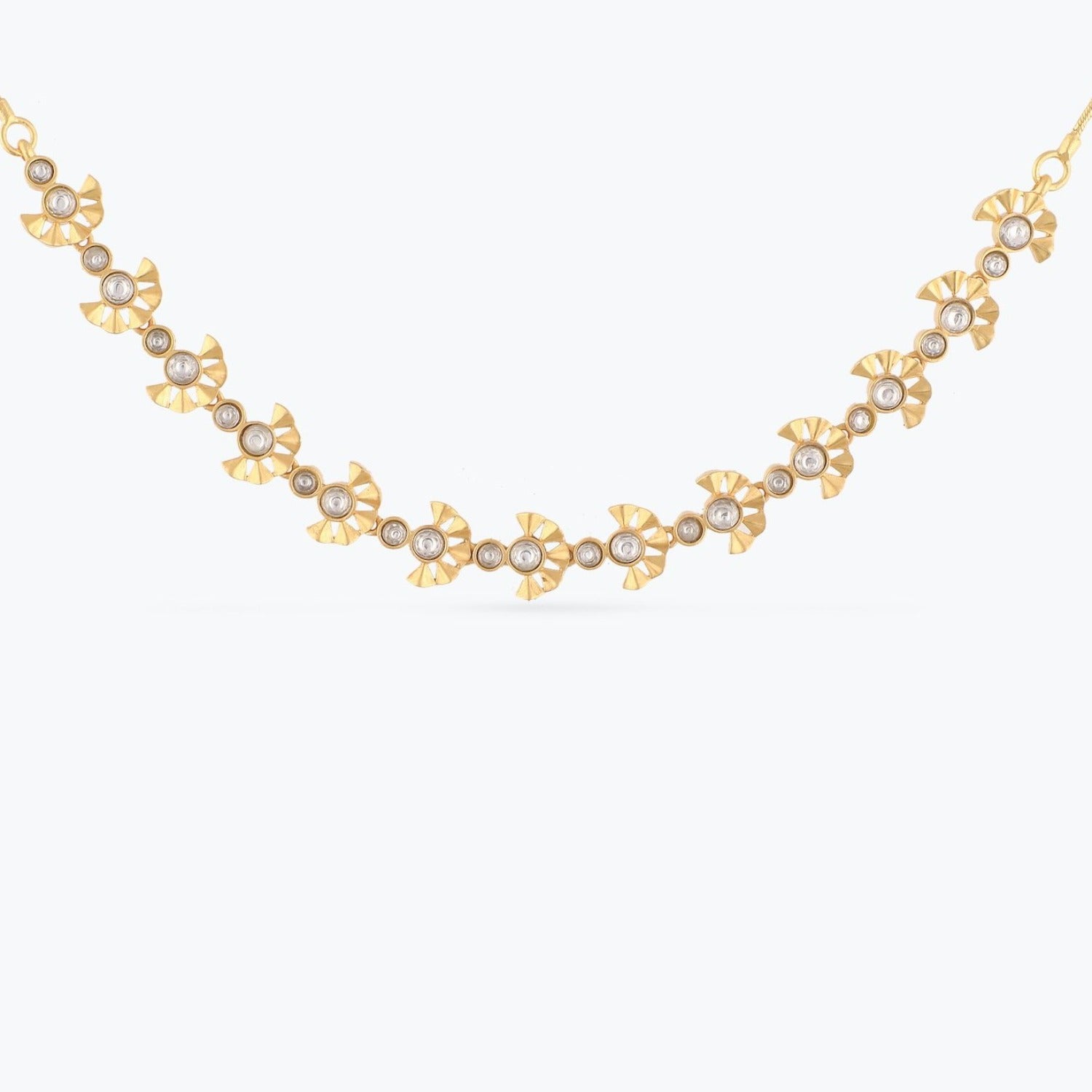 Aakar Gold Plated Silver Delicate Necklace