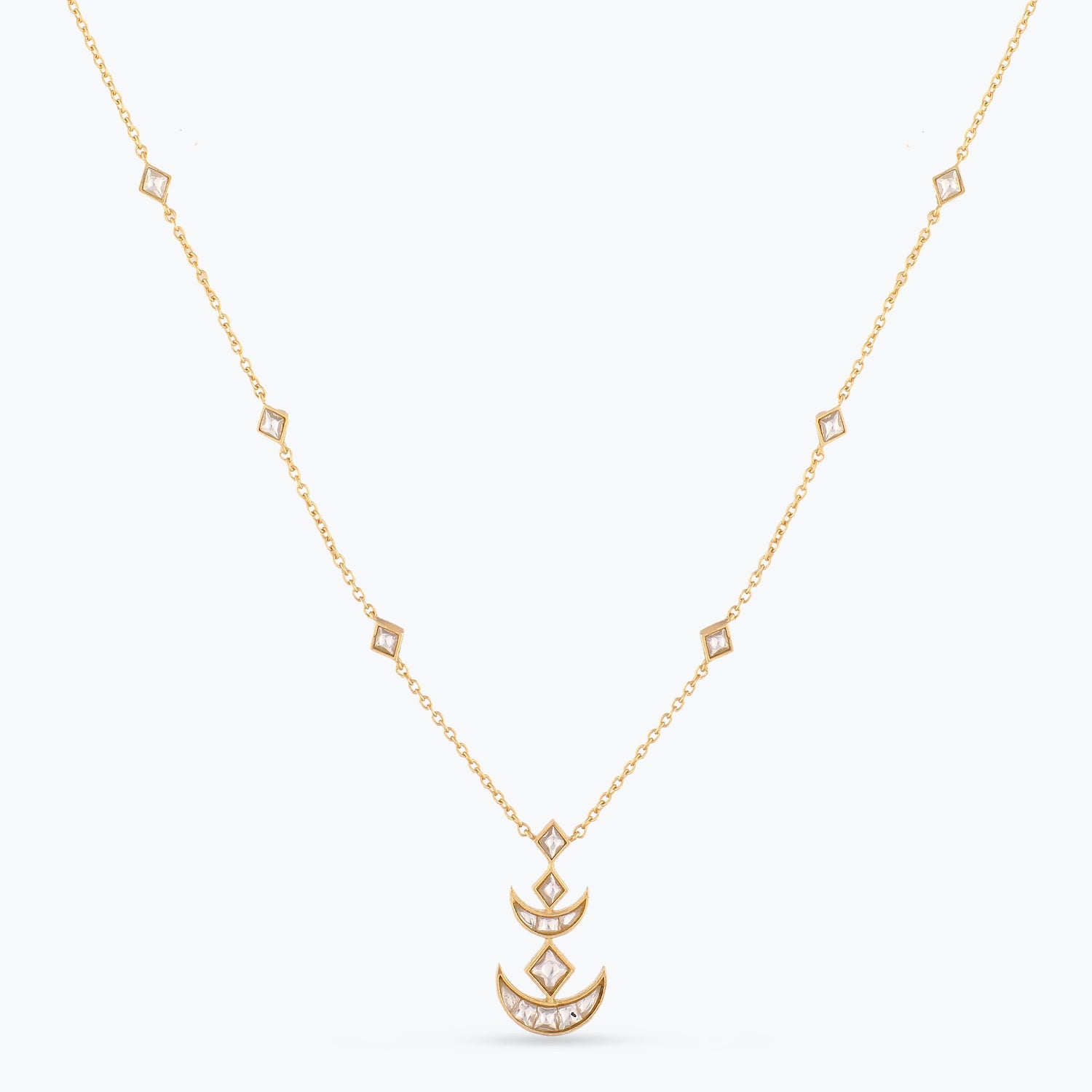 Necklaces Chandana Gold Plated Silver Necklace