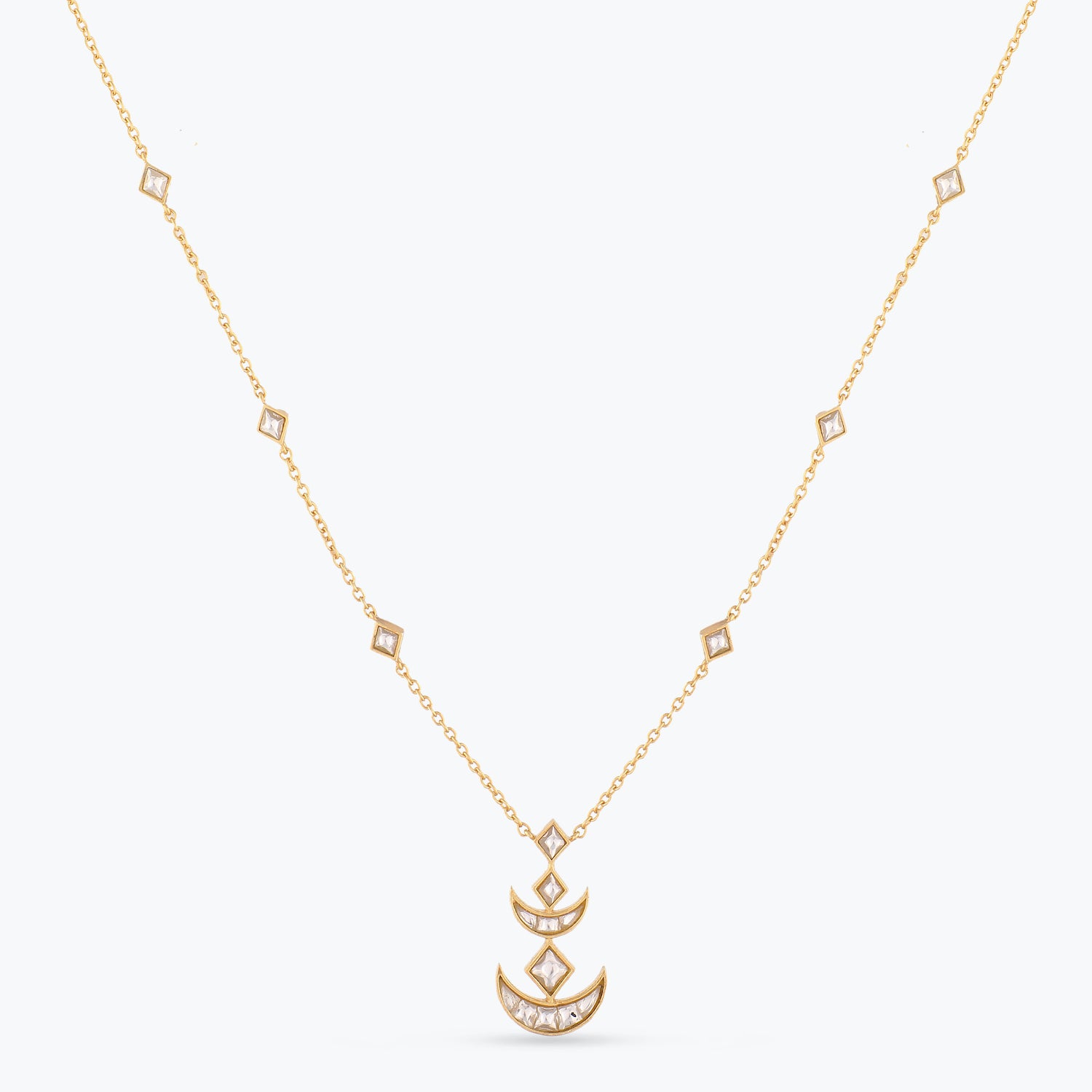 Chandana Gold plated Silver Necklace
