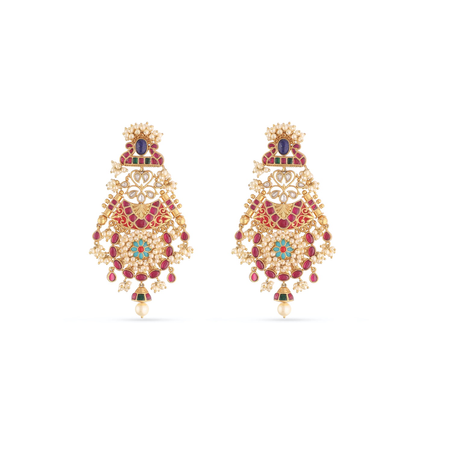 Mini Square Stud Earrings by Keiko Mita | Fine Art Jewelry