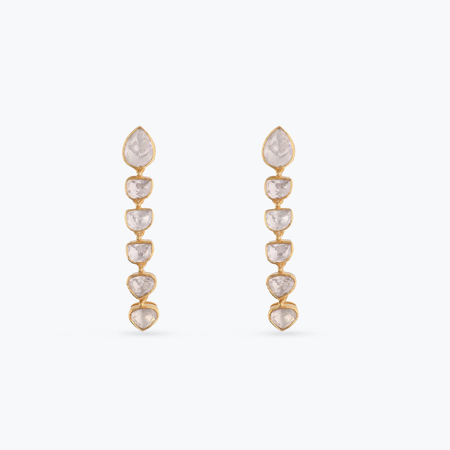 Rooh Gold Plated Silver Drop Earrings