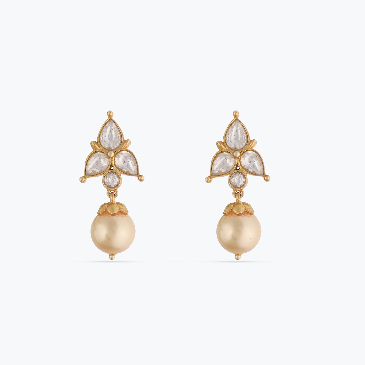 Irya Pearl Silver Drop Earrings