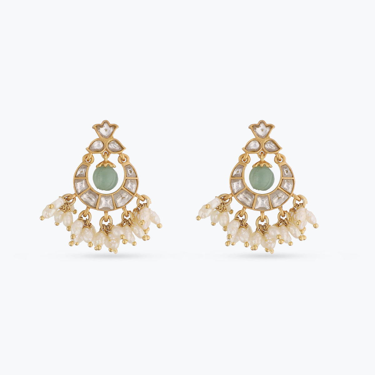 Spurthi Gold Plated Silver Earrings