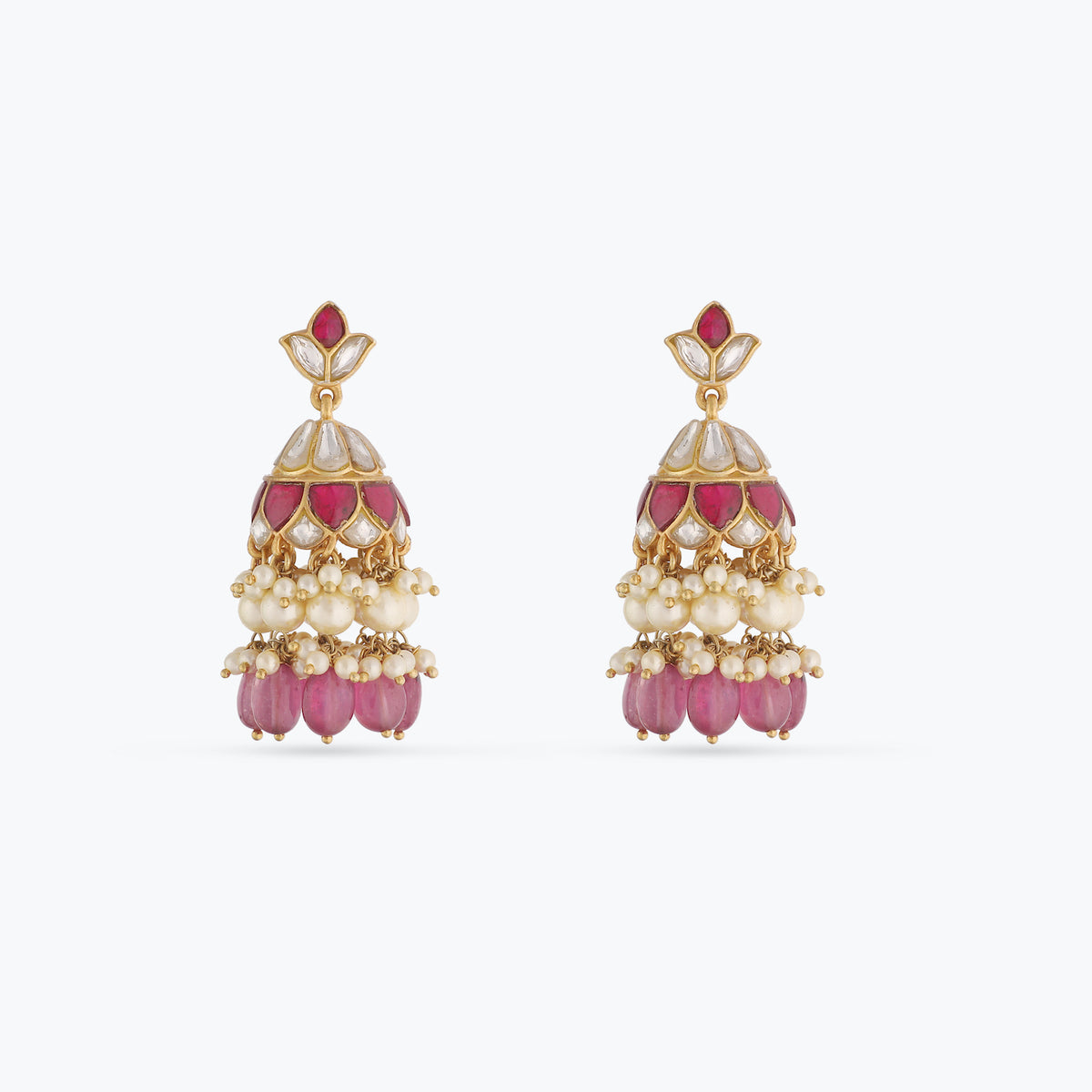 Aparna Gold Plated Silver Jhumki Earrings